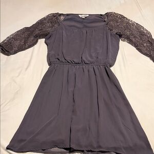 Speechless Charcoal Gray Dress